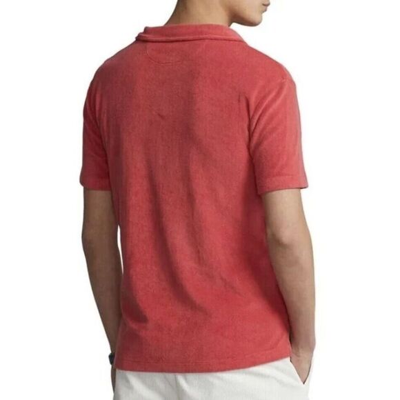 Polo Ralph Lauren Men's Sz Small Red Custom Slim Fit Terry S/S Polo Shirt $95 - Picture 10 of 10
